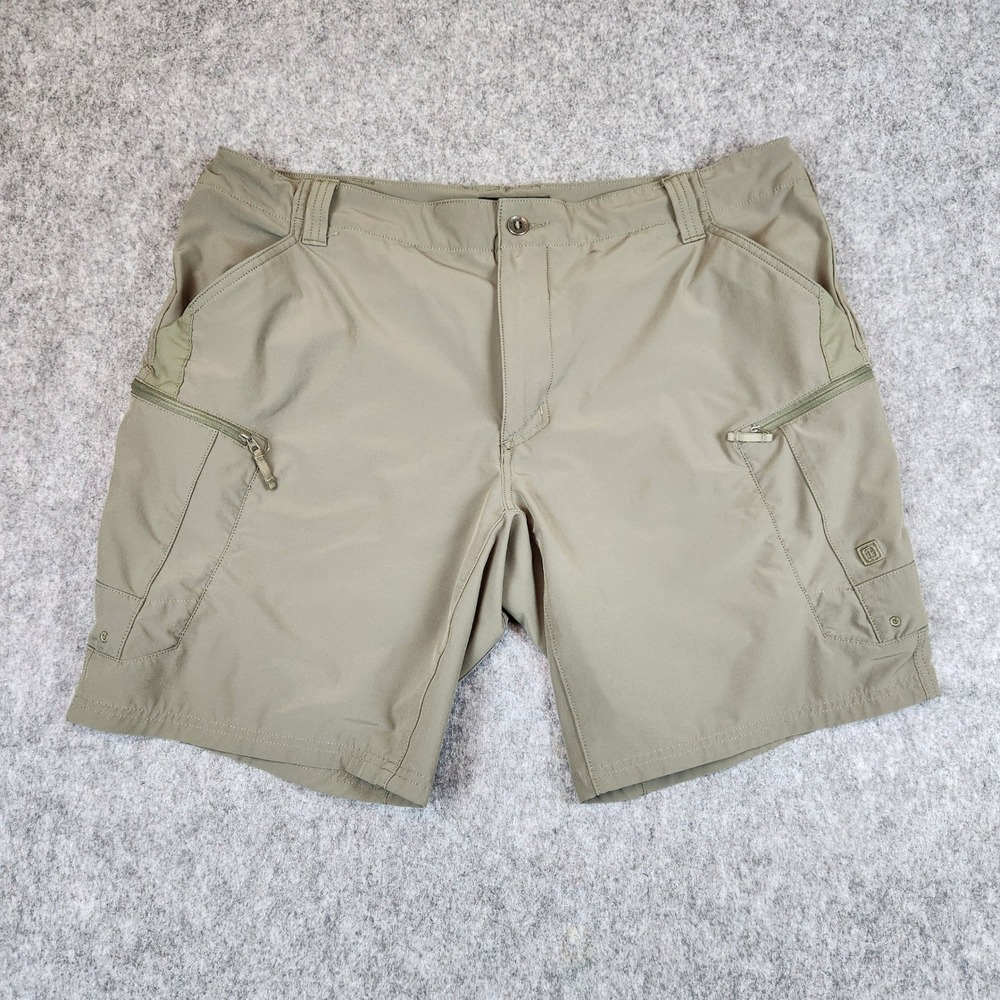 5.11 Tactical Trail Shorts Men 40 Green Hiking Cargo Outdoor Utility Performance